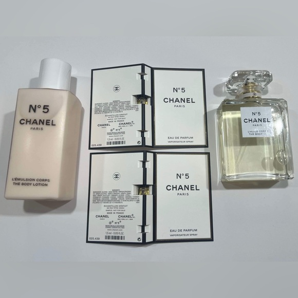 CHANEL No 5 SET Body Oil 3.4 OZ  Spray +No 5 Body Lotion 6.8 Oz + Bonus In Box - Picture 5 of 14